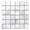 Gris, variant on The Tile Life Amsterdam 4" x 4" Perla Matte Porcelain Mosaic Tile Sample 1 Piece