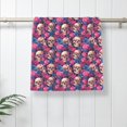 thumbnail image 5 of Fotbe Skull rose blue flower Pattern Premium Towels , (27.5x16in) Lightweight and Highly Absorbent Quick Drying Microfiber Towel, Perfect for Daily Use, 5 of 6