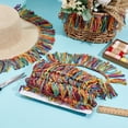 thumbnail image 5 of 10 Yards Rainbow Color Fringe Tassel Sewing Trim 2-1/8 inch Wide Ribbon Trim Colorful Fringe Trim for DIY Sewing Polyester Tassel Lace Ribbon Sewing Trim for DIY DIY Clothes Dress Decoration, 5 of 6