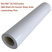 180x25" 3Mil Sain Matt Paper Adhesive Glue Vinyl Cold Laminating Film Laminator