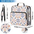 thumbnail image 2 of FORMRS Zipper Binder with Shoulder Strap 2-inch Ring 500 Sheet Capacity File Bag, Colorful Abstract Pattern, 2 of 5