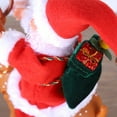 thumbnail image 6 of Riding Deer Santa Claus Christmas Decor - Musical Motion Santa on Reindeer Auto-Turn Obstacle Avoidance Holiday Home Party Decoration Safe Plastic Gift, 6 of 7