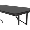 thumbnail image 2 of Correll 22-32"H Adjustable Height Melamine Top Folding Table in Black Granite, 2 of 7