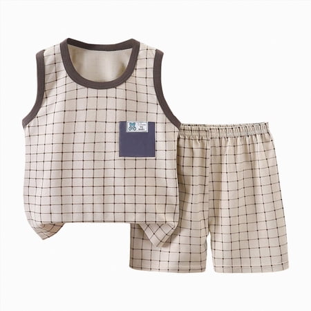 mgoYE Toddler Girl Clothes Summer Outfits 12 18 24 Months 2T 3T 4T 5T Sleeveless Tank Top Summer Print Casual Round Neck Kids 2PC Outfit Sets Size 3-4 Years