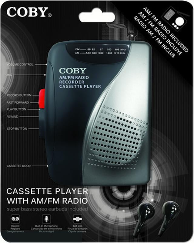 Coby Cvr28Blk Am/Fm Cassette Recorder W/ Stereo