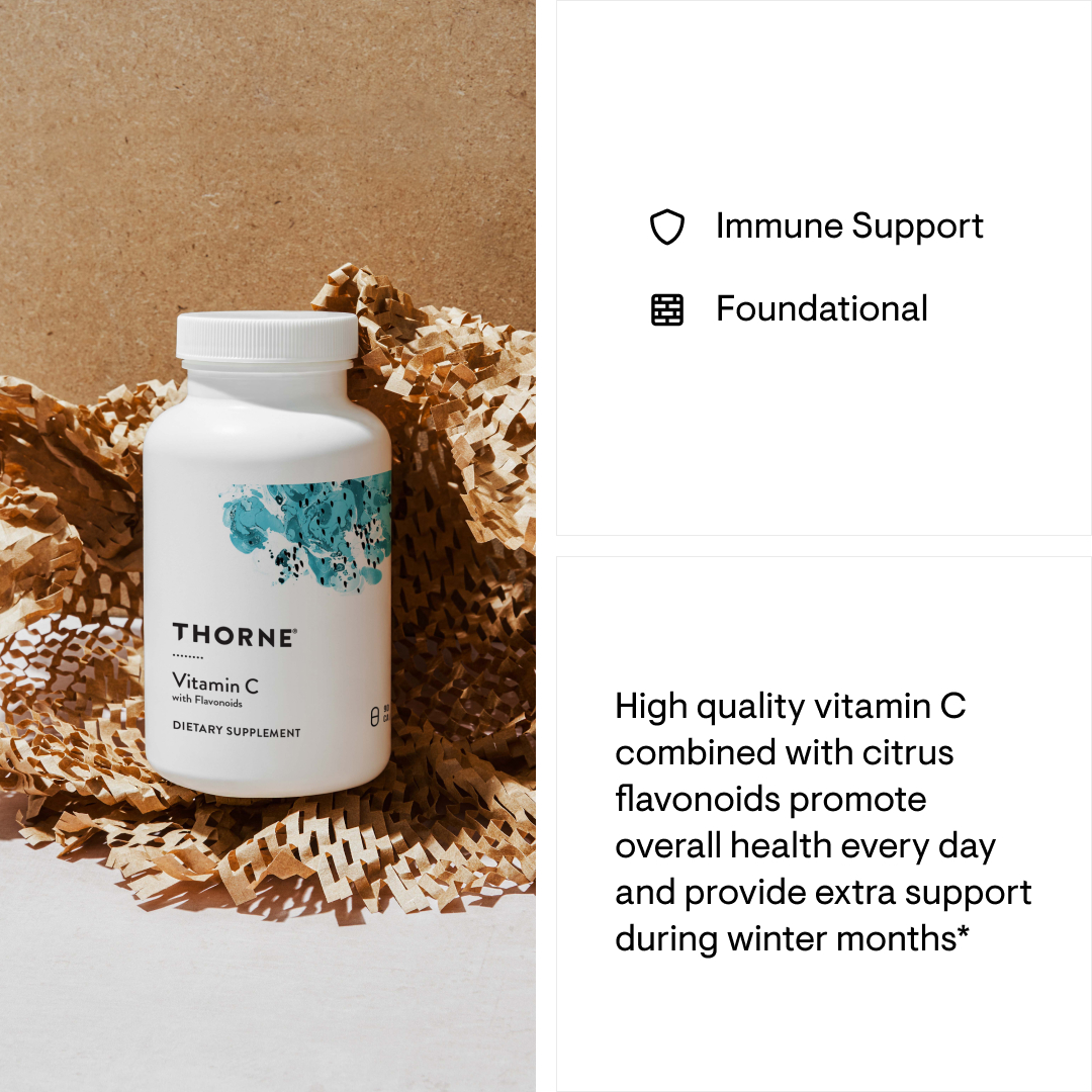 Thorne Vitamin C with Flavonoids   Promotes optimal immune function 90 caps - image 3 of 5