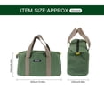thumbnail image 2 of Penggong Large Thickened Wear-Resistant Maintenance Tool Storage Bag Multifunctional Portable Tool Bag Large Capacity Canvas Bag 16-Inch Army Green 168, 2 of 7