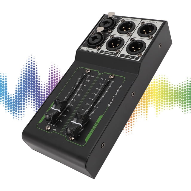 Controlador Estéreo Pasivo, Ajuste Preciso 70 Fader Sin Pérdidas 1 En 2 Salidas Plug And Play Controlador De Volumen Pasivo Para Estudio Y De Sonido Doméstico