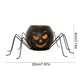 thumbnail image 3 of Candelabro de hierro y cristal, luces de calabaza de Halloween, candelabro negro, arreglo para escena de fiesta, decoración de Halloween, adornos., 3 of 6