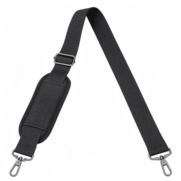 GASTROPOD 59 Inch Shoulder Strap Replacement Strap for Laptop Bag, Black | Adjustable Soft Padded Shoulder Strap with Metal Hooks for Shoulder Bag, Messenger Bag, Travel Duffel Bag