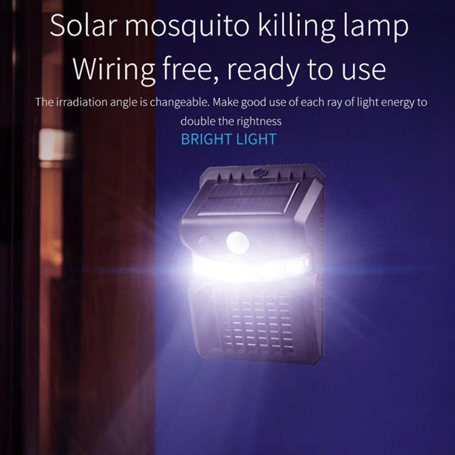 Lámpara solar para matar mosquitos Sensor de movimiento Garden Street Wall Light (W792-2) Ehuebsd Nuevos Originales