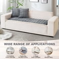 thumbnail image 5 of Topchances Velvet Couch Covers for Pets, Sofa Protector for Dogs Cats, Plush Quilted Couch Protective Cover, Pet Bed Mat Couch Cover (Dark Gray, 28x59 in), 5 of 9