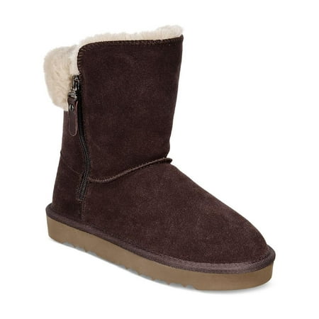 

Style & Co. Womens Maevee Leather Ankle Winter & Snow Boots