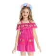 thumbnail image 2 of Girls Summer Dress Toddler Ruffle Sleeve Dresses Kids Swing Casual Beach Boho Sundress with Pockets For 18 Months 1T 2T 3T 4T 5T 6T 7T Gibobby,3-4 Years,Hot Pink, 2 of 6