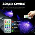 thumbnail image 2 of SUTENGDA Wireless Adhesive LED Car Interior Ambient Light Remote Control Decoration Auto Roof Foot Atmosphere Neon Underglow RGB Mini Submersible Lamps Battery, 2 of 7