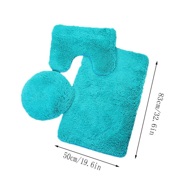 Ensemble de Tapis de Salle de Bain, Ensembles de Tapis de Salle de Bain 3 Pcs Tapis de Salle de Bain Couvercle de Toilette Couleur Unie Ensembles de Tapis de Salle de Bain, Ensemble de Tapis de Salle de Bain, Couvercle de Toilette