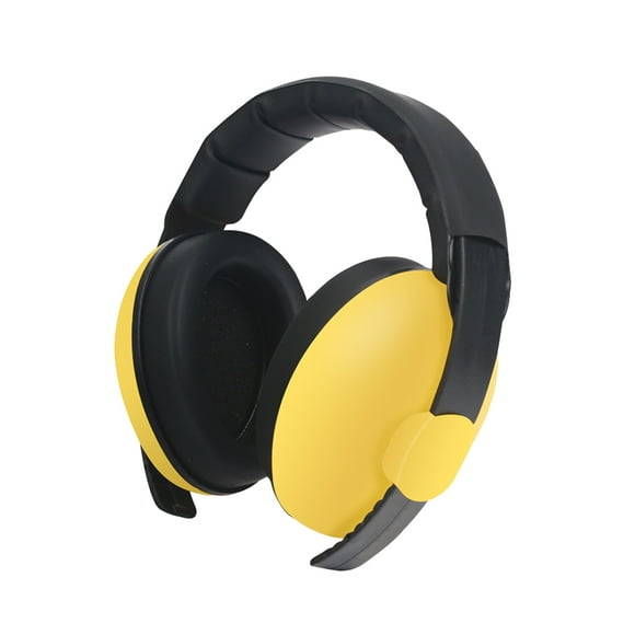 Baby Hearing Protection Earmuff Noise Cancelling Ear Muffs for Sleep Play Study (Yellow)