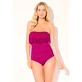 thumbnail image 5 of Swimsuits for All Women's Fringe Bandeau One Piece Swimsuit, 5 of 6