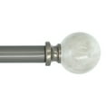 thumbnail image 4 of MERIVILLE 1-Inch Diameter Single Window Treatment Curtain Rod, Spanish White Marble Ball Finial, 28-inch to 48-inch Adjustable, Royal Gold, 4 of 4