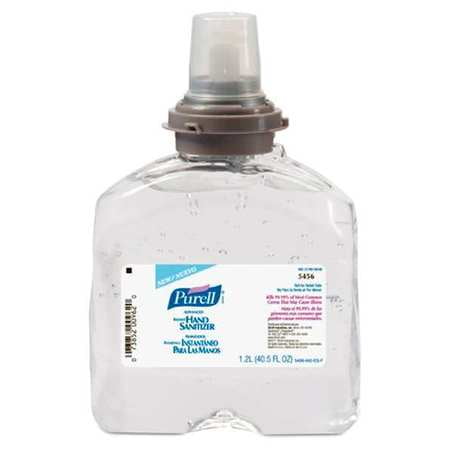PURELL 5456-04 Hand Sanitizer Refill, Alcohol, Gel, PK 4