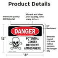 thumbnail image 2 of (2 Pack) Potential Oxygen Deficient Atmosphere OSHA Danger Sign, 2 of 7