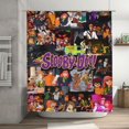 thumbnail image 1 of Cortina de ducha Scooby Doo, juego de cortinas de ducha con dibujos animados encantadores para niños, niñas, dormitorio universitario, baño, accesorios de decoración de bañera a prueba de agua con 12, 1 of 8