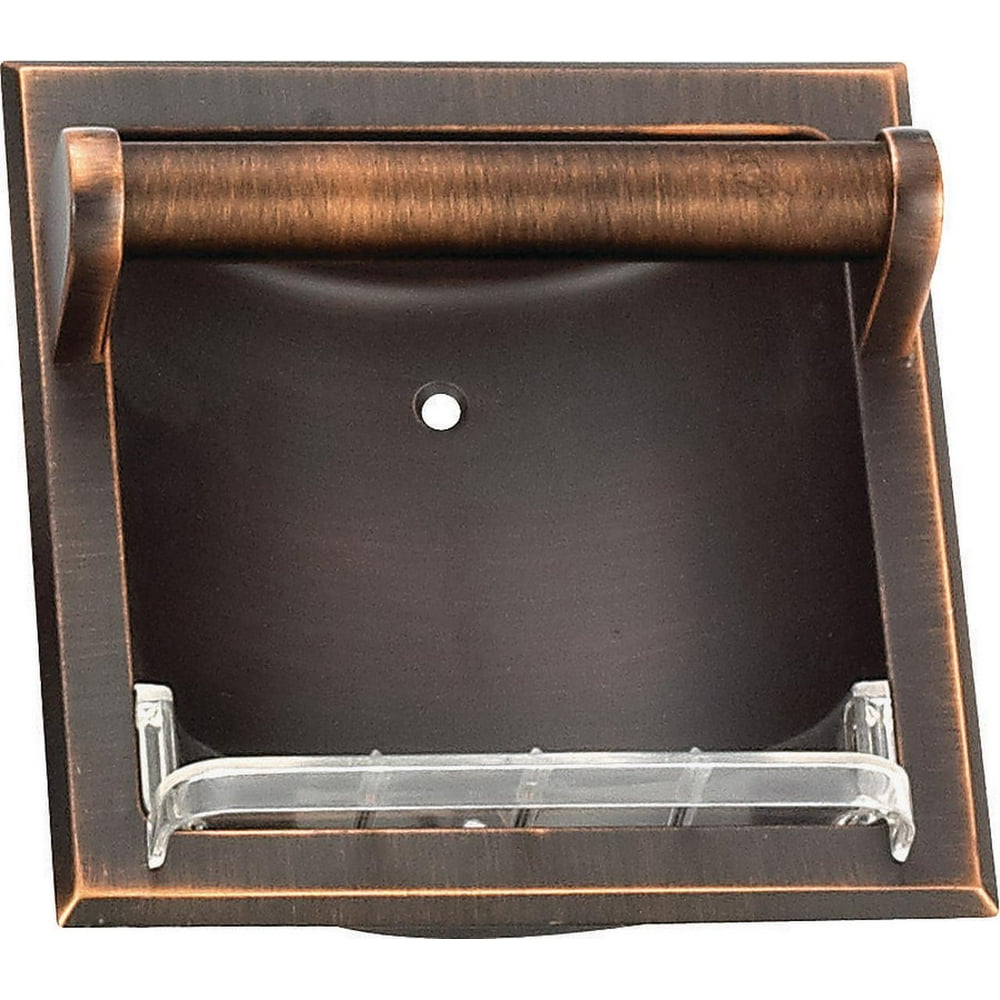 Boston Harbor Soap Holder/Grab Bar, Wall, Recessed Mount, Durable Metal