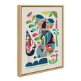 thumbnail image 2 of Kate and Laurel Sylvie Mid Century Modern Koala Framed Canvas Wall Art by Rachel Lee of My Dream Wall, 18x24 Natural, Abstract Colorful Animal Art for Wall, 2 of 7
