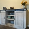 thumbnail image 6 of Bestliving Farmhouse Barn Door TV Stand for TVs up to 60", Grey, 6 of 11