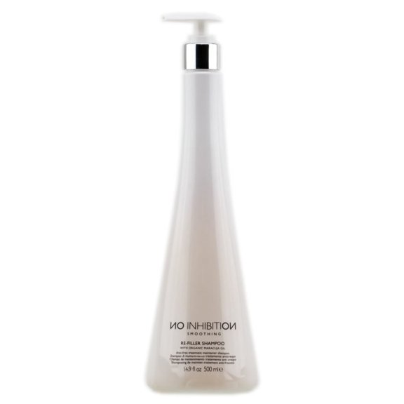 Size : 16.9 oz , NO Inhibition Smoothing Re - Filler Shampoo Hair Scalp - Pack of 3 w/ Sleek Teasing Comb