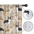 thumbnail image 4 of Blackout Kids Curtains,Cartoon Corgi and Coffee Childrens Insulated Curtains Set Of 2,Bedroom Essentials,Toddler Room Decor 42"x54"(106x137cm), 4 of 4