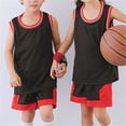 thumbnail image 6 of NAISIBABY Boys Athletic Outfits, Muscle Tank Tops and Shorts Activewear Running Basketball Sports Sets 2-Piece Black Size 6, 6 of 6
