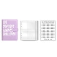 thumbnail image 2 of Carpeta de 100 sobres de ahorro Carpeta de sobres de ahorro para grandes presupuestos Violeta, 2 of 9