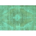 thumbnail image 1 of Ahgly Company Indoor Rectangle Abstract Turquoise Blue Modern Area Rugs, 7' x 10', 1 of 4