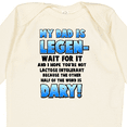 thumbnail image 4 of Inktastic Legendary Dad Boys or Girls Long Sleeve Baby Bodysuit, 4 of 5