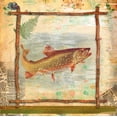 thumbnail image 2 of Robertson, Walter  20x20 Gold Ornate Wood Framed with Double Matting Museum Art Print Titled - Trout Nature, 2 of 4