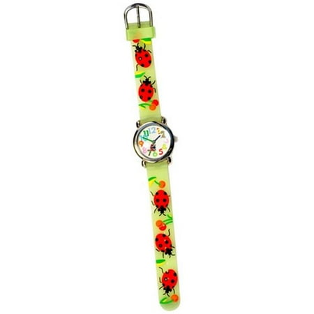 Bug Watch - Ricci B Ladybugs Kids Watch, Translucent Green