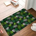 thumbnail image 4 of Sikiie Tropical Leaves1 Print Flannel Anti-slip Floor Mat 16x24in, Thickened Dustproof Entrance Door Mat Floor Mat for Kitchen, Bathroom, Laundry Room, 4 of 7