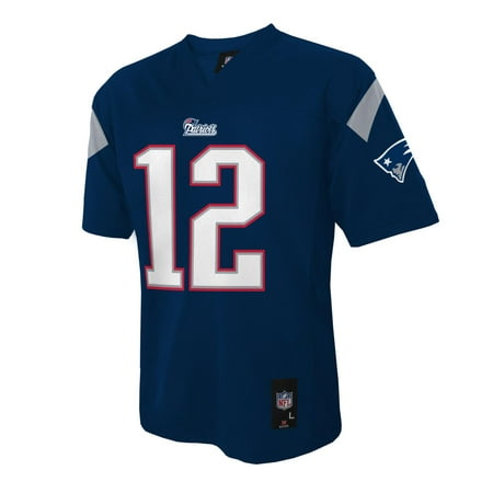 Custom Replica Away Jersey - Tom Brady New England Patriots Youth NFL Mid Tier Replica Jersey