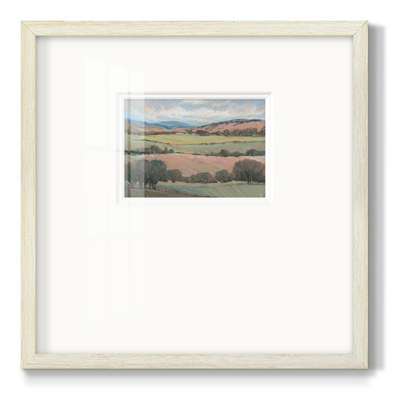Hilly Countryside IPremium Framed Print