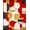 Red, Pattern 12, variant on ODIKA 4'x6' Machine Washable Non-Slip Area Rug, Abstract Patterned Floor High Traffic Rug, Gray, 127375