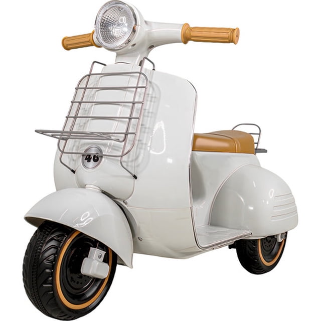 Motocicleta Montable Vintage Motoneta 12 V Luz Led