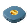 thumbnail image 2 of kurtrusly Rotating Cable Winder Storage Box Tabletop Cord USB Charger Management Organizer Phone Holder Case for Household Travelling Blue, 2 of 6