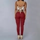 thumbnail image 5 of Moda Mujer Tallas Grandes Cordón Casual Sólido Elástico Cintura Bolsillo Pantalones Sueltos Odeerbi  ODB-6, 5 of 9