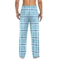 thumbnail image 5 of LONKITO Mens Pajama Pants Lightweight Plaid Pjs Bottoms Sleepwear Lounge Sleep Pants with Pockets, 5 of 6