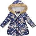 thumbnail image 1 of Veste Matelassée pour Enfants Garçons et Filles Imprimé Mode Dessin Animé Grand Garçon Long Col à Capuche Veste Matelassée, 1 of 5