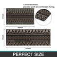 thumbnail image 7 of Brown Geometric Triangle Square Pattern Kitchen Rugs Sets Of 2,Anti Fatigue Kitchen Mat Rugs Non Slip Washable,Decorative Kitchen Floor Mats for Kitchen,Sink,Laundry,17"x30"+17"x47", 7 of 7