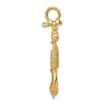 thumbnail image 2 of 10K 3-D Solid Anchor with Rope Pendant, 2 of 5
