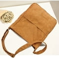 thumbnail image 2 of LinYooLi Sac à Bandoulière en Velours Côtelé Mode pour Femmes Hommes Adolescents Sac Rétro, 2 of 6