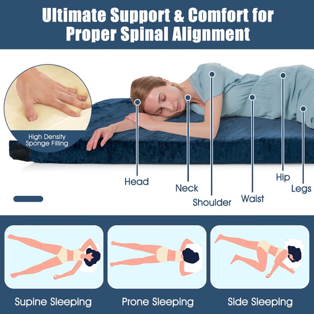 Aimee Lii Lightweight Portable Memory Camping Mattress, Outdoor Portable Camping Bed for Travel, Blue Aimee Lii Lightweight Portable Memory Camping Mattress, Outdoor Portable Camping Bed for Travel, Blue